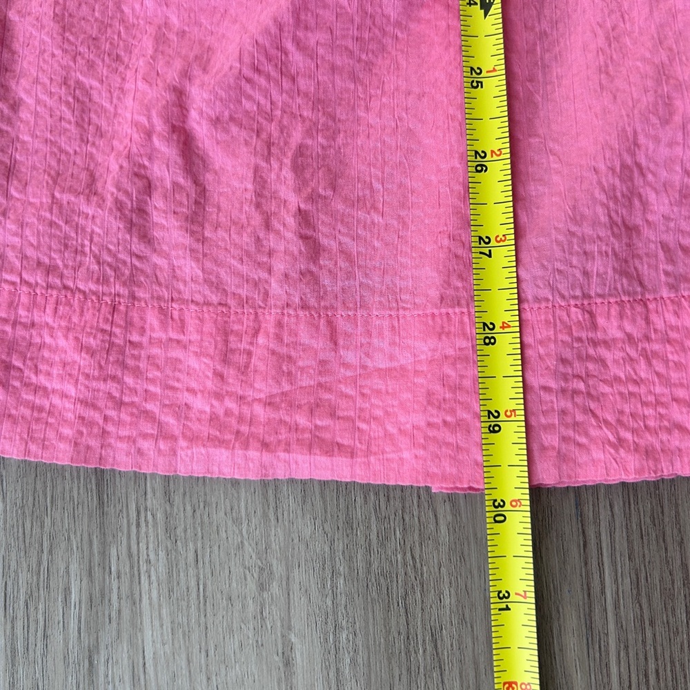 AYR The Triple Threat Skirt Size S AGUA FRESCA (Pink) Crinkle Cotton - Picture 10 of 10